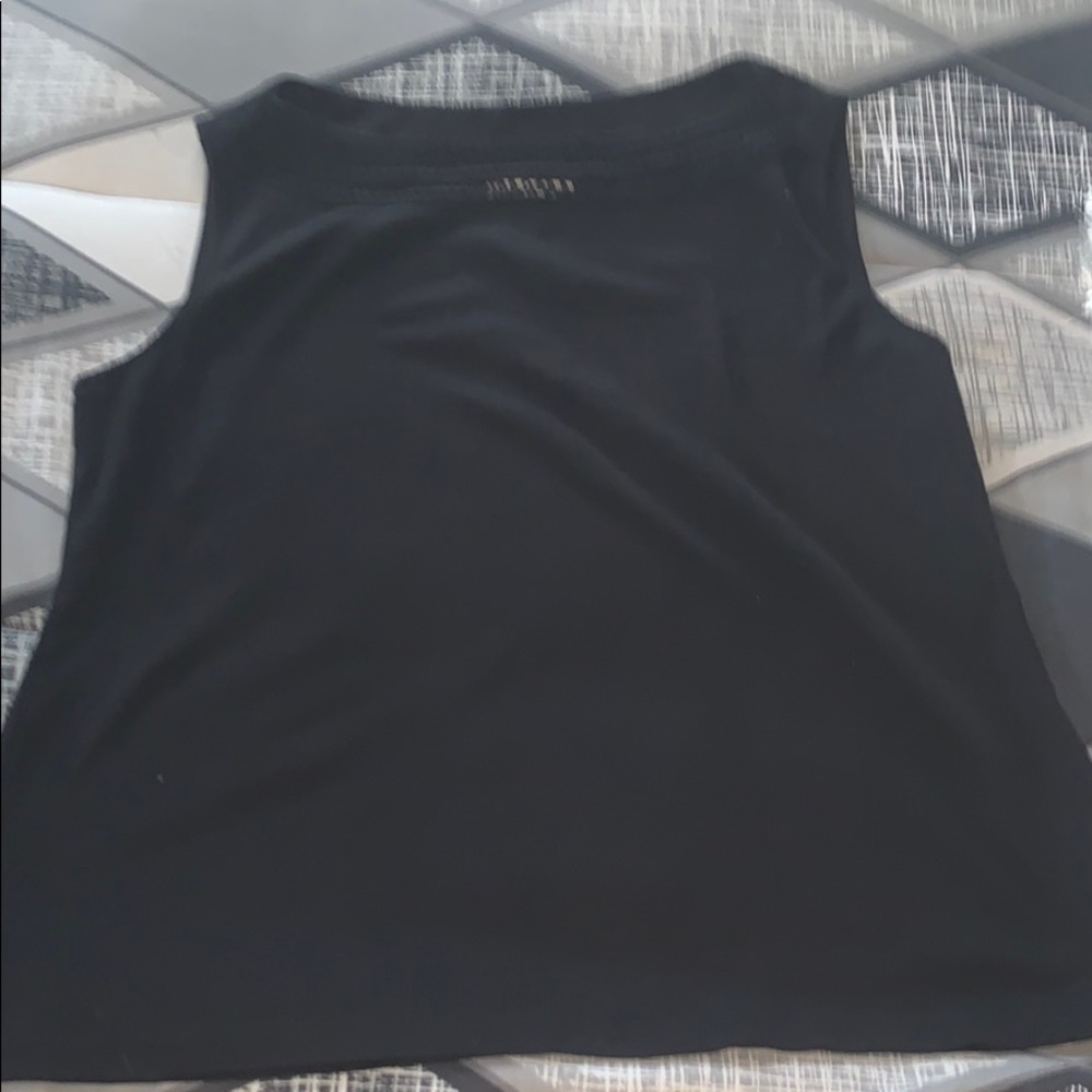 Cb established 1962 black sleeveless blouse SZ. L